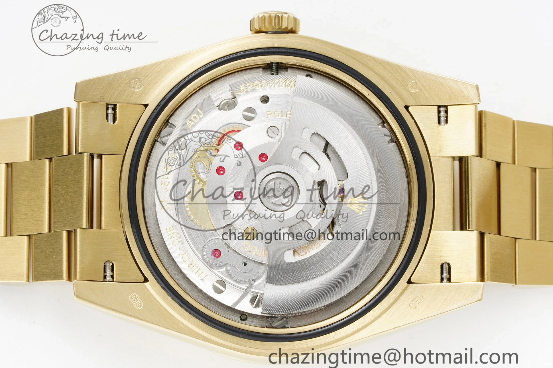 MiroTime 1229 Day Date 40 228238 YG JDF 1:1 Best Edition Green Dial on YG Bracelet VR EyeCatching 2245